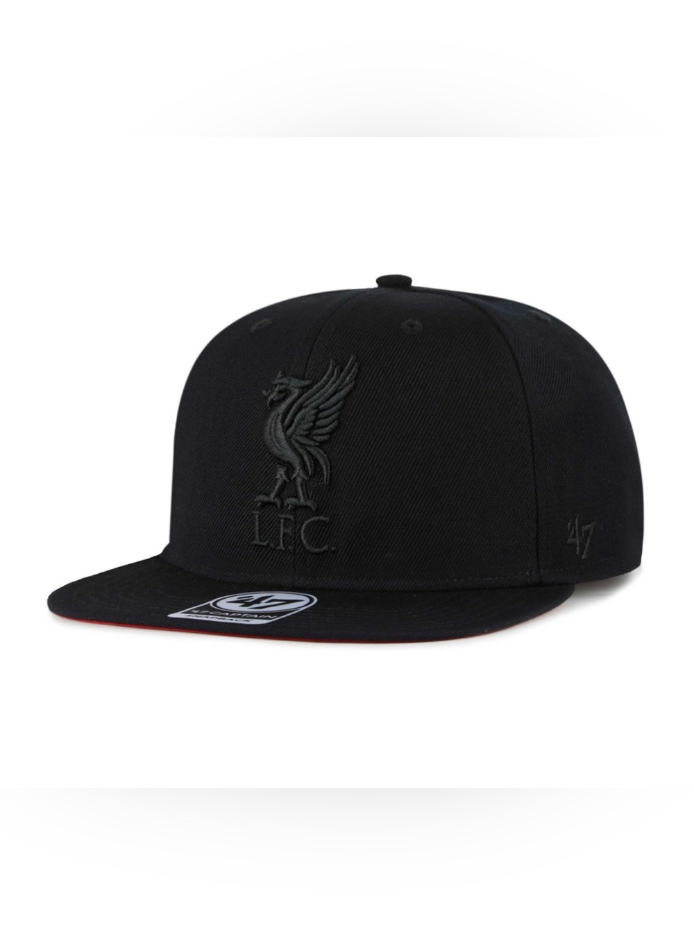 EPL FC Liverpool '47 Sure Shot Under Captain Snapback Hat - All Black - NEW!